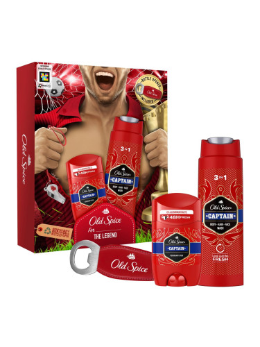 Old Spice Captain Подаръчен комплект деостик 50 ml + душ гел 3в1 250 ml + отварачка за бутилки