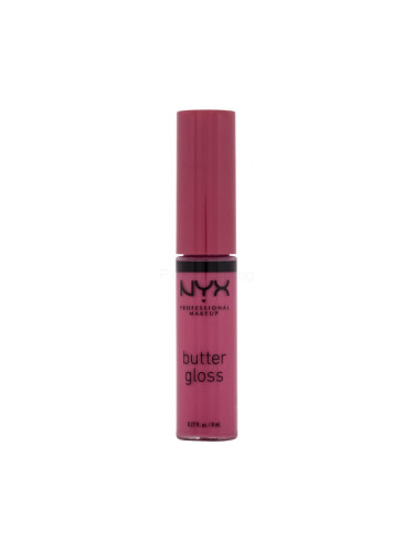 NYX Professional Makeup Butter Gloss Блясък за устни за жени 8 ml Нюанс 32 Strawberry Cheesecake