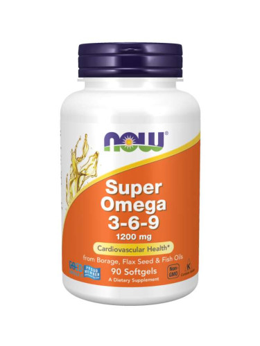 Super Omega 3-6-9 - 1200 мг - 90 дражета
