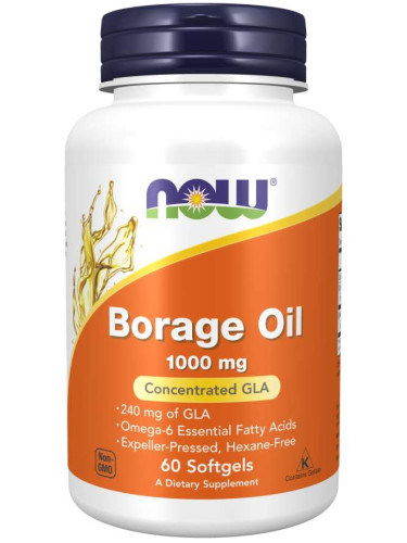 NOW - Borage Oil (Масло от Пореч) 1000 МГ - 60 Дражета