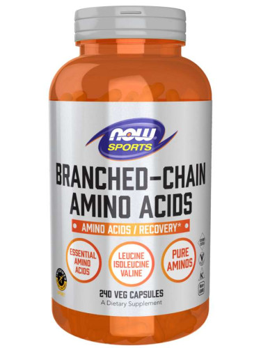 NOW Sports - Branched Chain Amino Acids 800 МГ - 240 Капсули