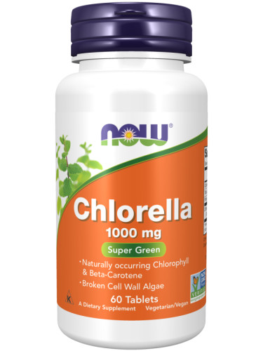 NOW - Chlorella 1000 МГ - 60 Таблетки