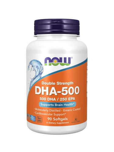 NOW - DHA 500 mg - 90 дражета
