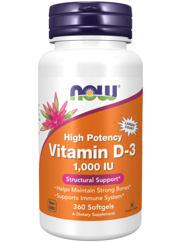 NOW - Vitamin D-3 1000 IU - 360 softgels