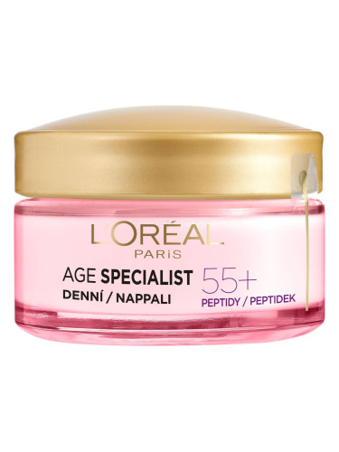L'Oréal Paris Age Specialist 55+ Anti-Wrinkle Brightening Care Дневен крем за лице за жени 50 ml