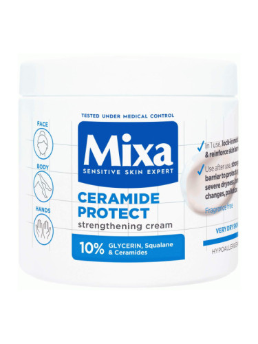 MIXA CERAMIDE PROTECT Подсилващ крем за много суха кожа 400м