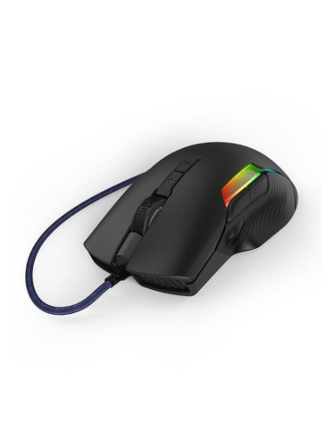 Мишка Hama uRage Reaper 600 (186055), оптична (32000 dpi), 8 програмируеми бутона, USB, черна, RGB подсветка