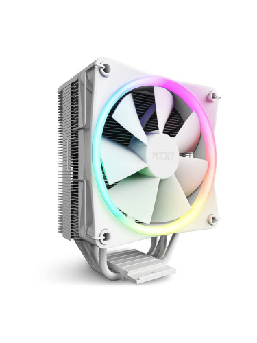 Охлаждане за процесор NZXT T120 RGB White, съвместимост със сокети LGA 1700/115X/1200 & AMD AM5/AM4