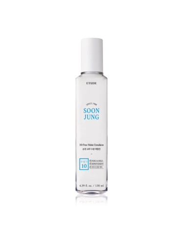ETUDE SoonJung 10-Free Moist Emulsion успокояваща и хидратираща емулсия за чувствителна и раздразнена кожа 130 мл.