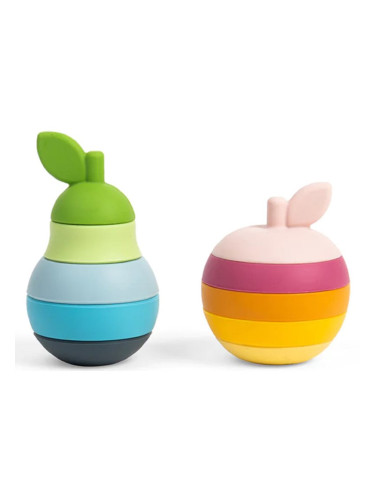 Bigjigs Toys Stacking Apple & Pear чашки за редене 1 y+ 2x5 бр.