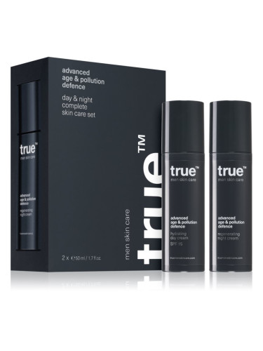 true men skin care Day & night complete skin care set комплект за грижа за лице (дневен и нощен) за мъже