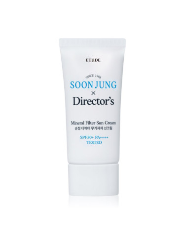 ETUDE SoonJung X Directors Sun Cream минерален защитен крем за лице и чувствителни зони SPF 50+ 50 мл.