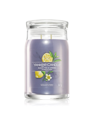 Yankee Candle Black Tea & Lemon ароматна свещ 567 гр.