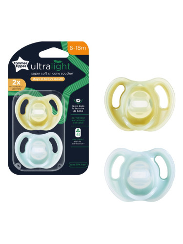 Tommee Tippee Closer To Nature Ultra-light 6-18 m биберон 2 бр.