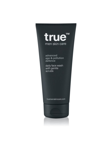 true men skin care Daily face wash with gentle scrubs ексфолиращ почистващ гел за мъже 200 мл.