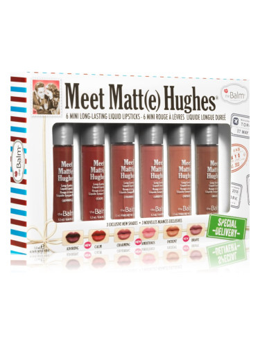 theBalm Meet Matt(e) Hughes Mini Kit Special Delivery комплект течно червило