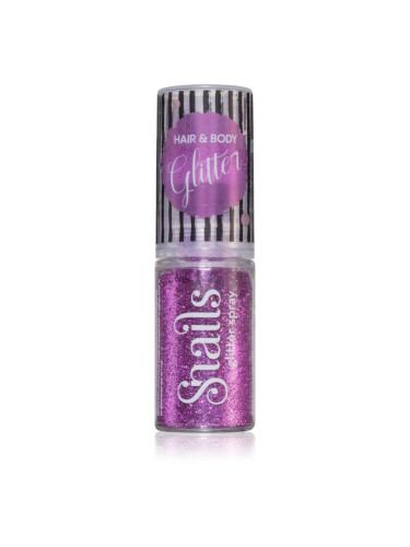 Snails Body Glitter блестящи частици за тяло и коса Purple 10 гр.