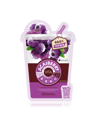 MEDIHEAL Vita Mask Acaiberry платнена маска със стягащ ефект 20 мл.