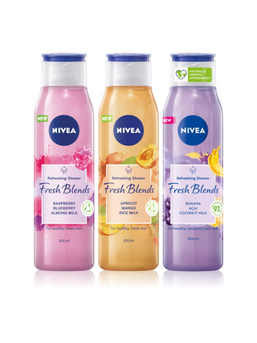 Nivea Fresh Blends свеж душ гел 3 x 300 ml (изгодна опаковка)