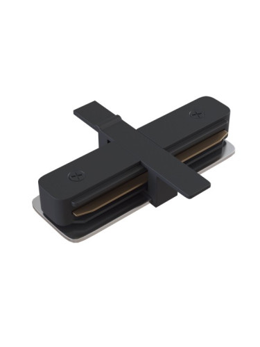Прав конектор за монофазна тоководеща шина за вграждане Maytoni TRA002C-11B Unity Track Recessed Straight Connector Black