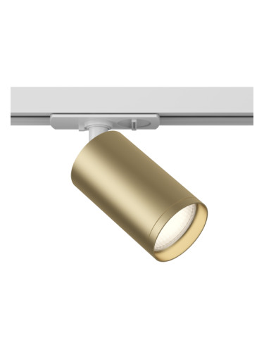 Прожектор за монофазна шина Maytoni TR020-1-U-GU10-WMG White Satin Brass Focus S Track Light Unity