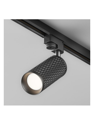 Прожектор за монофазна шина Maytoni TR011-1-GU10-B Black Focus Design Track Light Unity