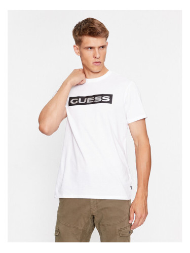 Guess Тишърт M3BI80 K9RM1 Бял Slim Fit