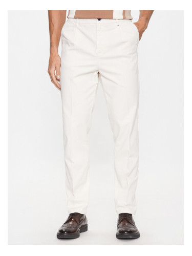 Guess Текстилни панталони M3YB28 WFIN3 Бял Slim Fit