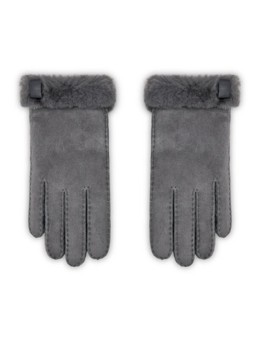 Ugg Дамски ръкавици W Shorty Gove W Leather Trim 17367 Сив