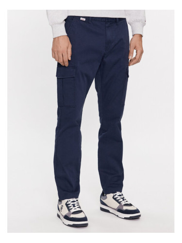 Tommy Jeans Текстилни панталони Austin DM0DM17678 Тъмносин Slim Fit