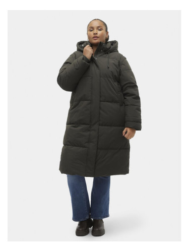Vero Moda Curve Зимно палто 10301538 Зелен Regular Fit