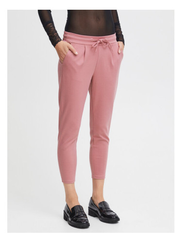 ICHI Текстилни панталони 20104757 Розов Slim Fit