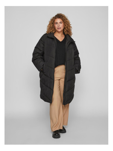 Vila Зимно палто 14087812 Черен Regular Fit