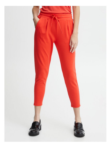ICHI Текстилни панталони 20104757 Оранжев Slim Fit