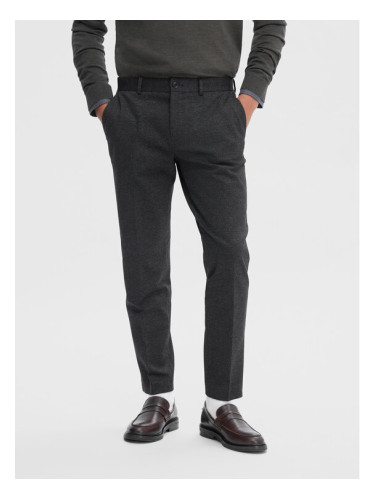 Selected Homme Текстилни панталони 16092651 Сив Slim Fit