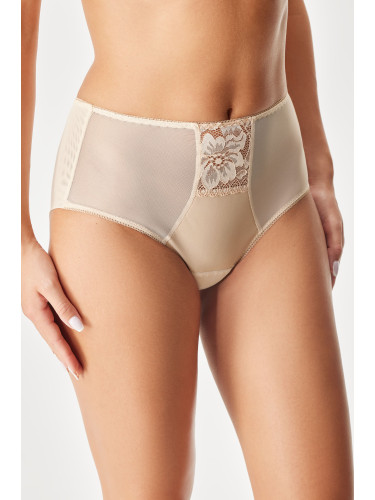 Класически бикини Omena Beige с висока талия