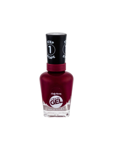 Sally Hansen Miracle Gel Лак за нокти за жени 14,7 ml Нюанс 474 Can´t Beet Royalty