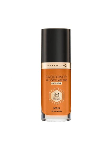 Max Factor Facefinity 3 in 1 SPF20 Фон дьо тен за жени 30 ml Нюанс 92 Cinnamon