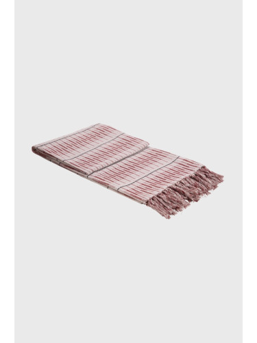 Тънко одеяло Хоум червено и екрю, 130/160