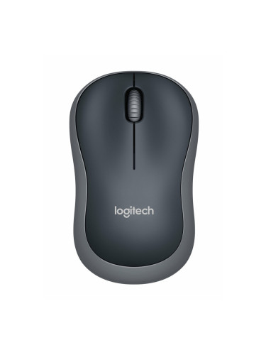 Мишка Logitech M185, оптична (1000 dpi), безжична, USB, сива