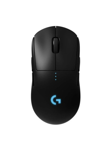 Мишка Logitech G PRO Wireless, гейминг, безжична(2.4GHz), оптична(16 000dpi), 8 програмируеми бутона, USB, черна Проектирана със професионалисти