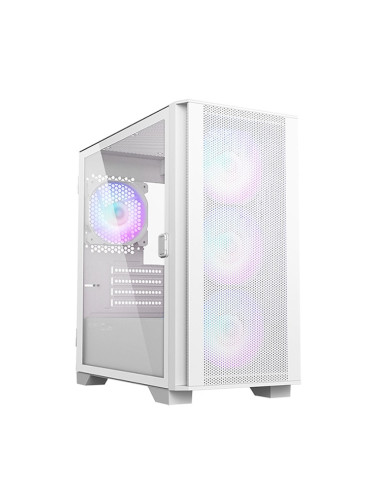 Кутия Montech AIR 100 ARGB, MATX/MiniITX, 2x USB 3.0, 1x USB 2.0, прозорец, бяла, без захранване