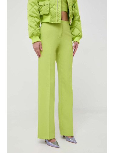 Панталон MAX&Co. x Anna Dello Russo в зелено със стандартна кройка, с висока талия