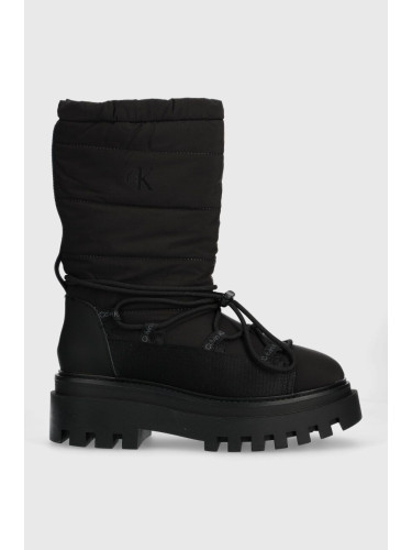 Апрески Calvin Klein Jeans FLATFORM SNOW BOOT NYLON WN в черно YW0YW01146