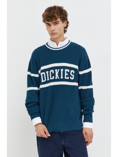 Памучен пуловер Dickies в тъмносиньо