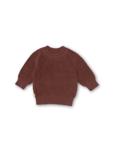 Бебешки пуловер That's mine 27995 в кафяво от топла материя FLO