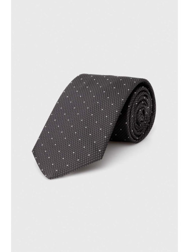 Копринена вратовръзка BOSS в сиво