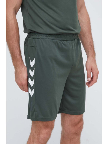 Къс панталон за трениране Hummel Topaz hmlTE SHORTS в зелено