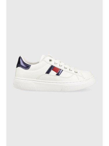 Детски маратонки Tommy Hilfiger в бяло