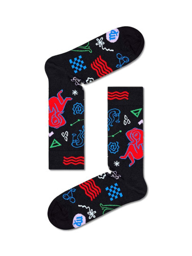 Чорапи Happy Socks Zodiac Virgo в черно